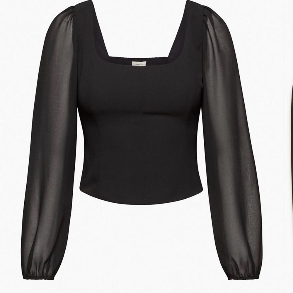 NEW Wilfred Grace Top In Black Size XL